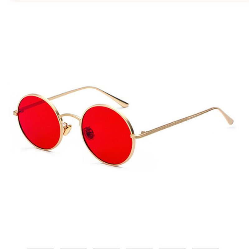 Punk Round Frame Sunglasses