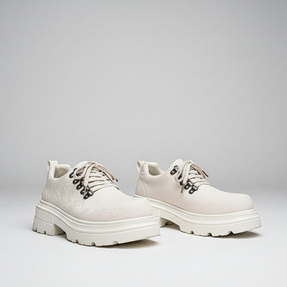 Platform Derby Leather Shoes