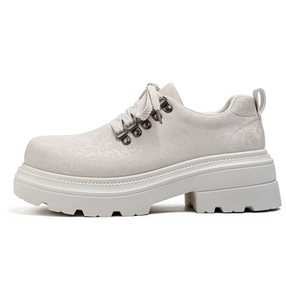 Platform Derby Leather Shoes