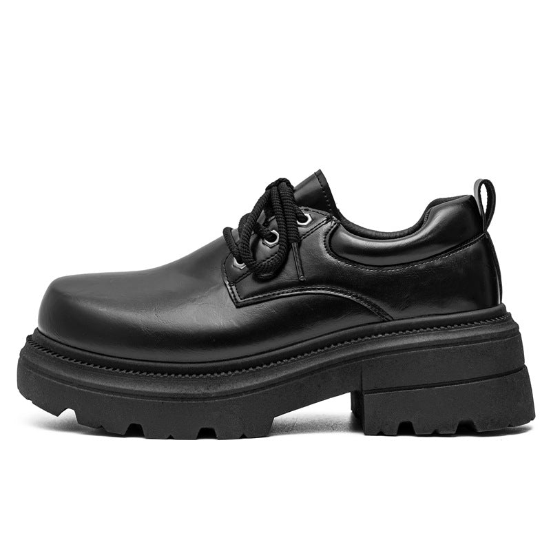 Platform Derby Leather Shoes