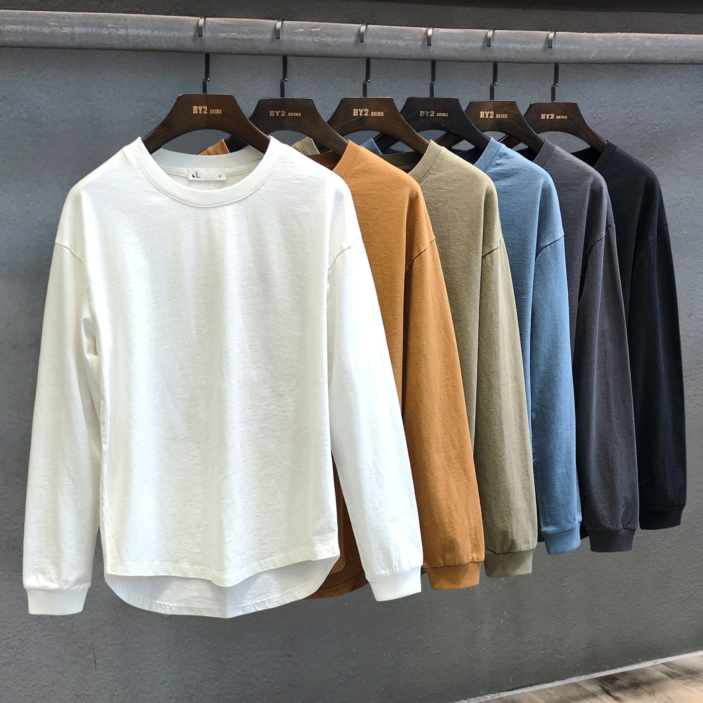 Solid Color Relaxed-Fit Sweater