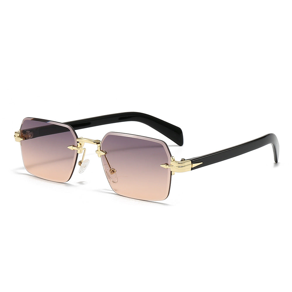 Frameless Square Polarized Sunglasses