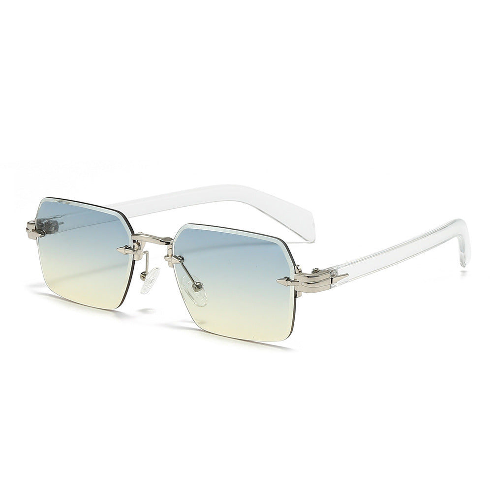 Frameless Square Polarized Sunglasses