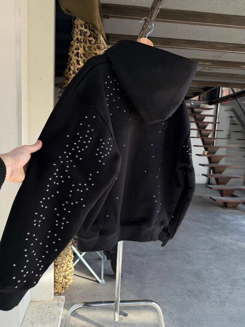 Starry Sky Rhinestone Hoodie