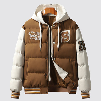 Vaezion Hooded Baseball Jacket