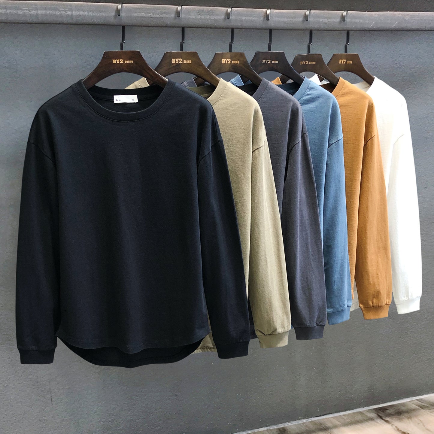 Solid Color Relaxed-Fit Sweater