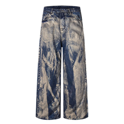 Vintage Washed Street Denim Jeans