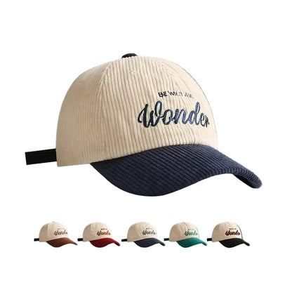 Retro Corduroy Baseball Cap