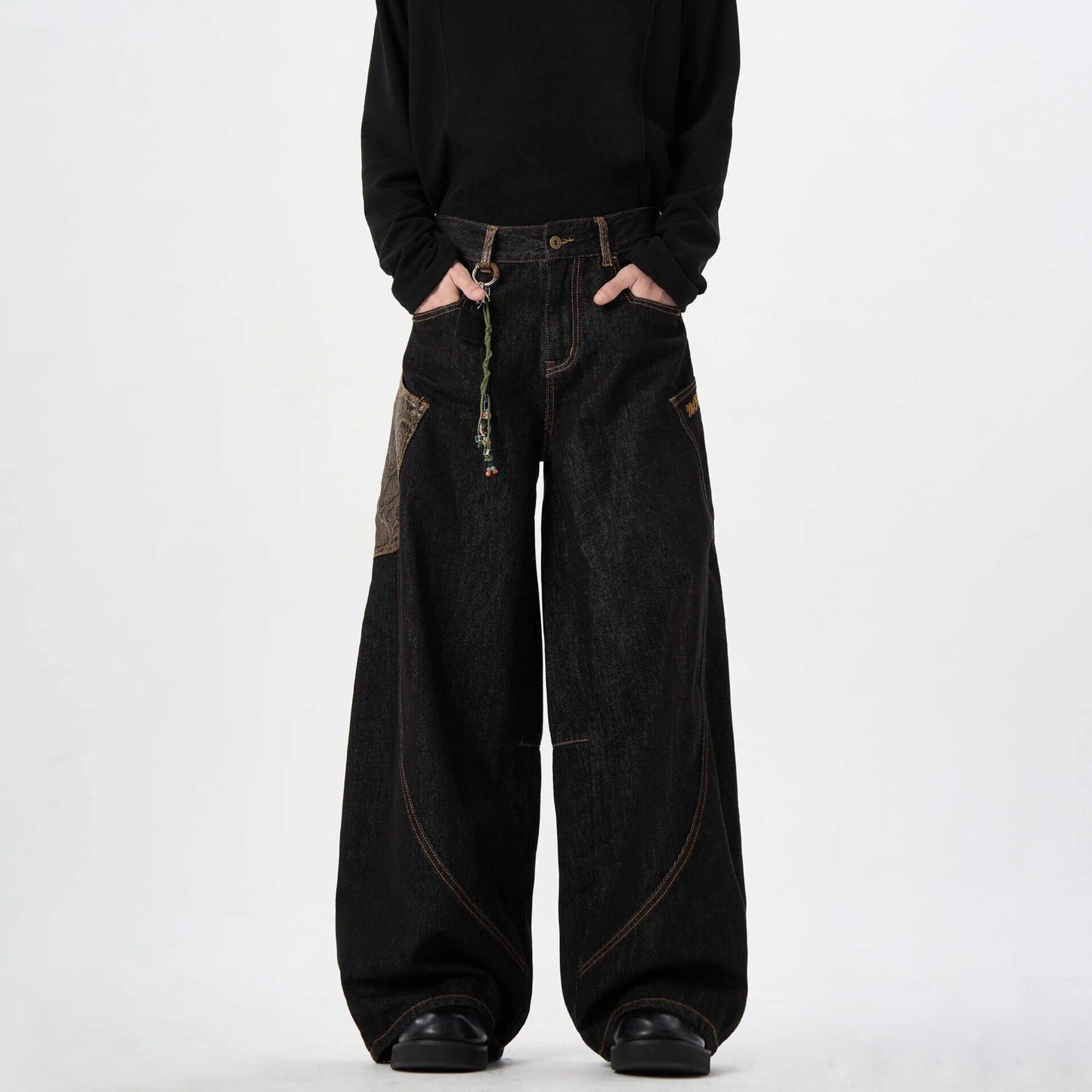 Retro Wide-Leg Street Jeans