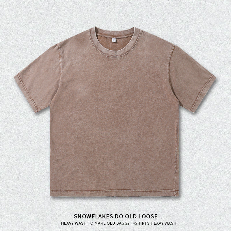 Vintage Washed Heavyweight Cotton T-Shirt