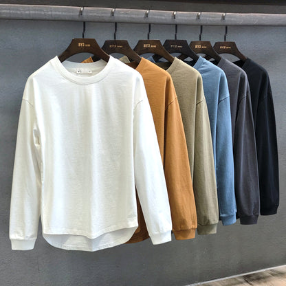Solid Color Relaxed-Fit Sweater