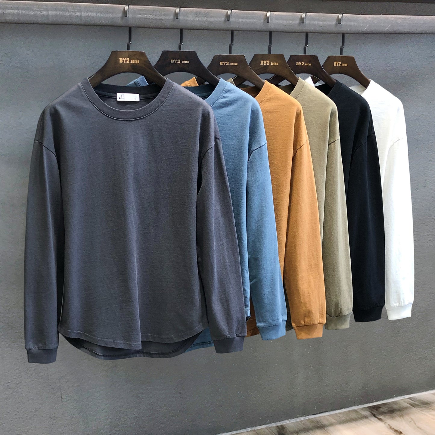 Solid Color Relaxed-Fit Sweater