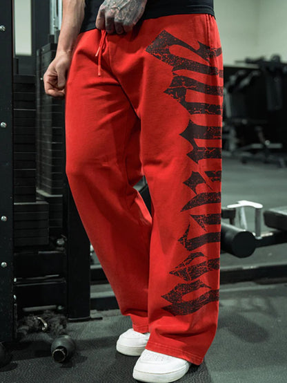 Wide-Leg Athletic Pants