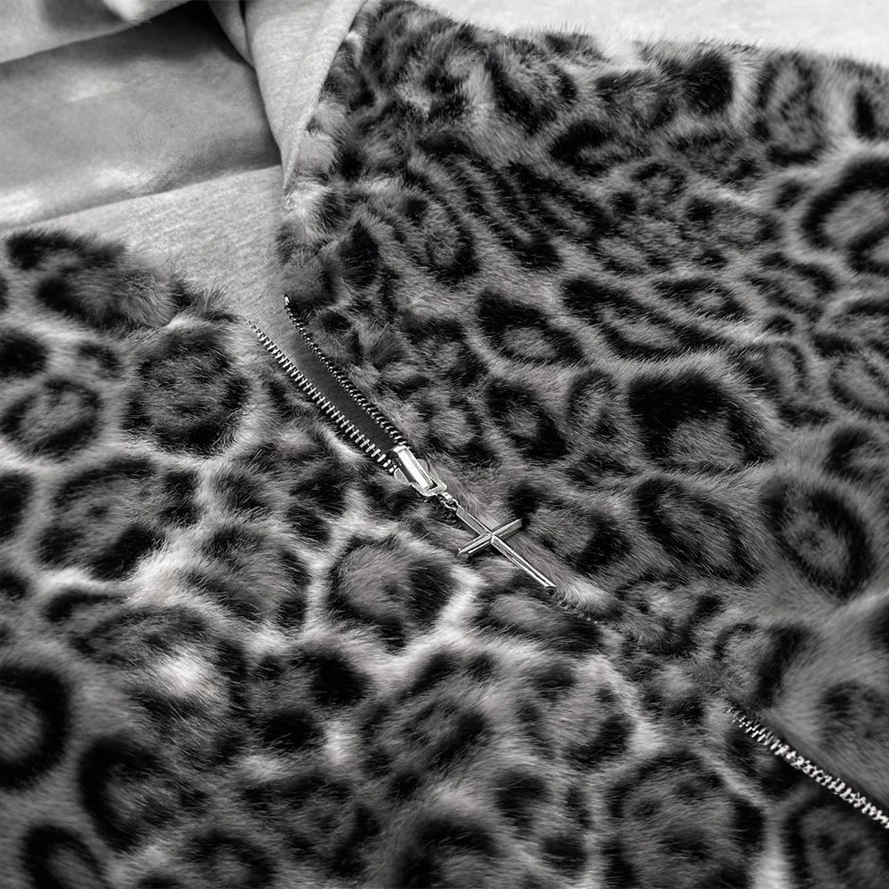 Reversible Leopard Street Hoodie