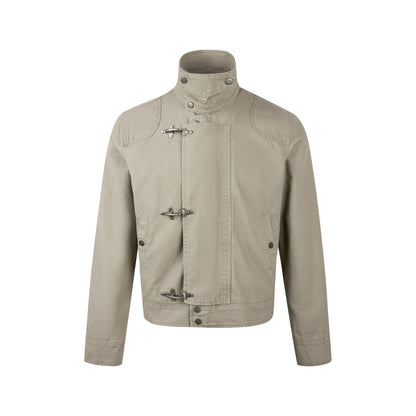 Stand-Collar Cotton Jacket
