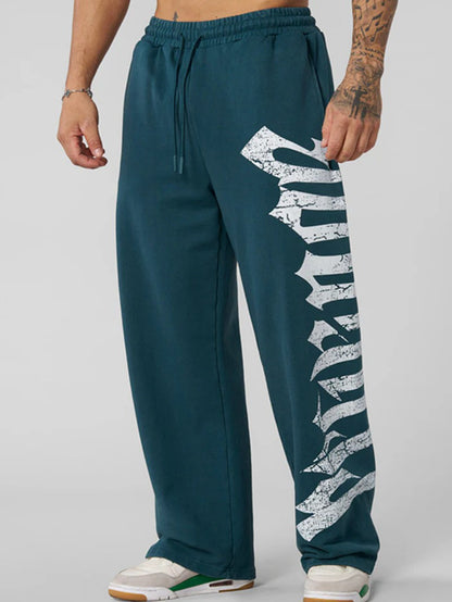Wide-Leg Athletic Pants