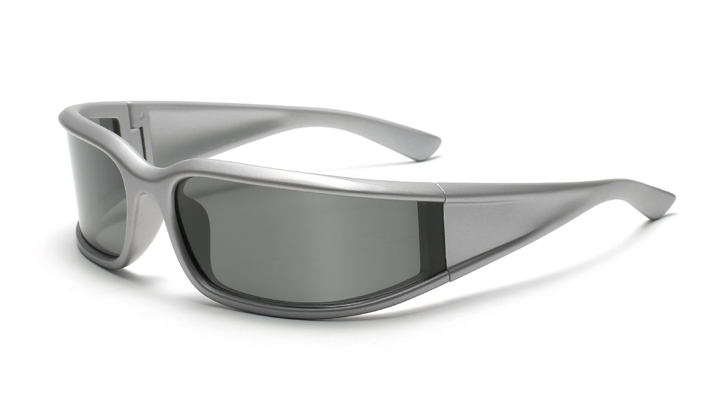 BESSIE Futuristic Shield Sunglasses