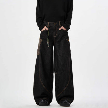 Retro Wide-Leg Street Jeans