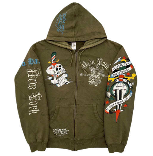 Y2K Cardigan Hoodie