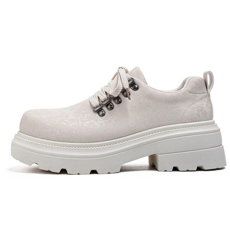 Platform Derby Leather Shoes