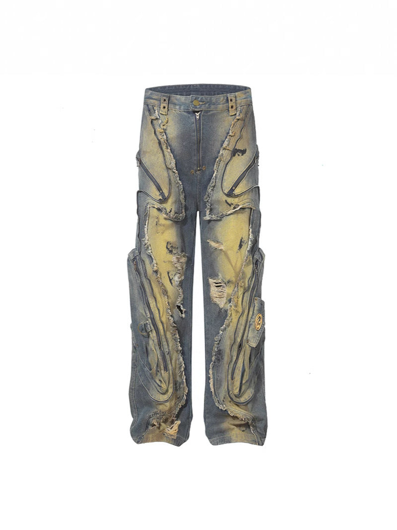 Retro Tassel Vintage Denim Jeans