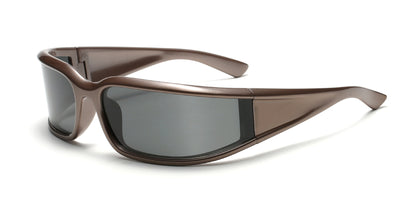 BESSIE Futuristic Shield Sunglasses