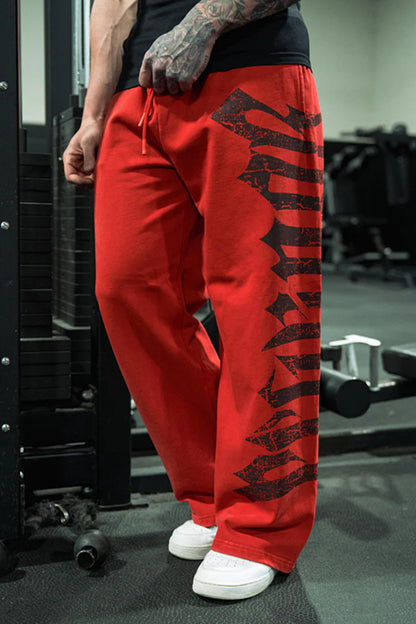 Wide-Leg Athletic Pants