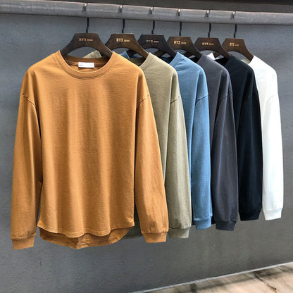 Solid Color Relaxed-Fit Sweater