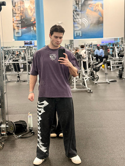 Wide-Leg Athletic Pants