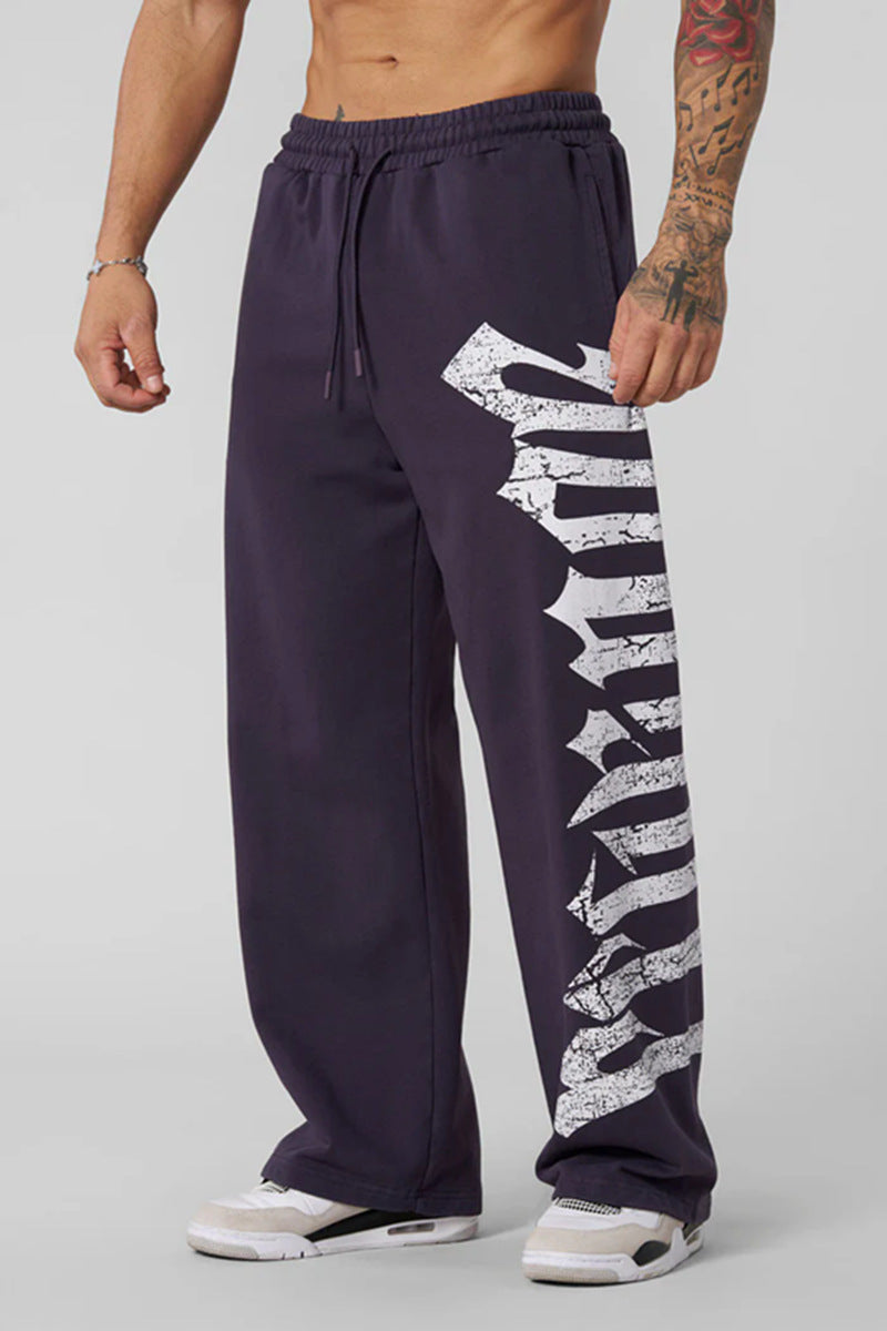 Wide-Leg Athletic Pants