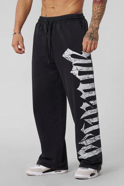 Wide-Leg Athletic Pants