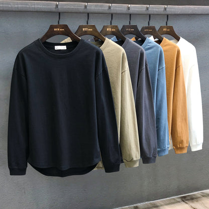 Solid Color Relaxed-Fit Sweater