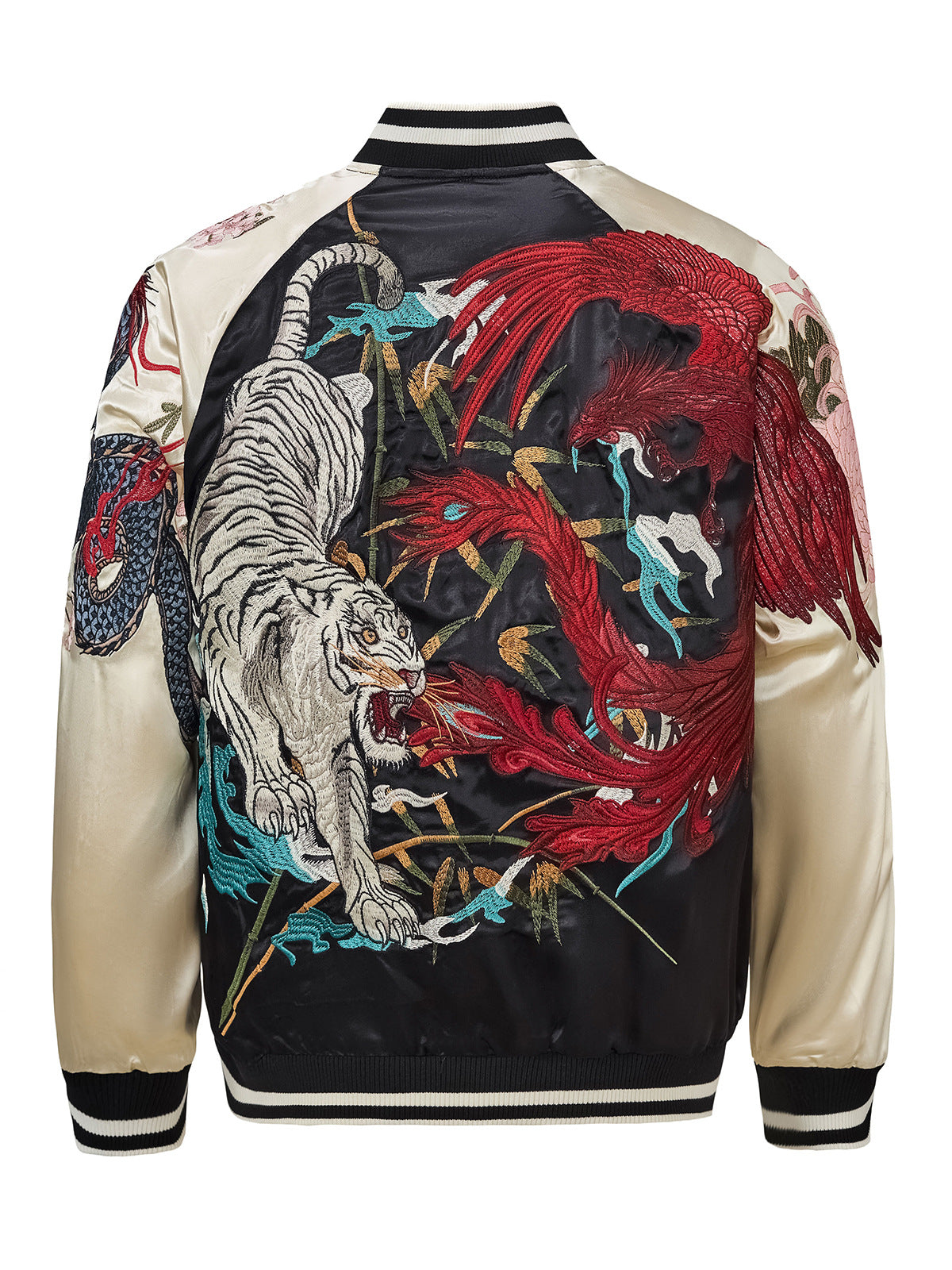 Dragon · Tiger · Phoenix Embroidered Jacket