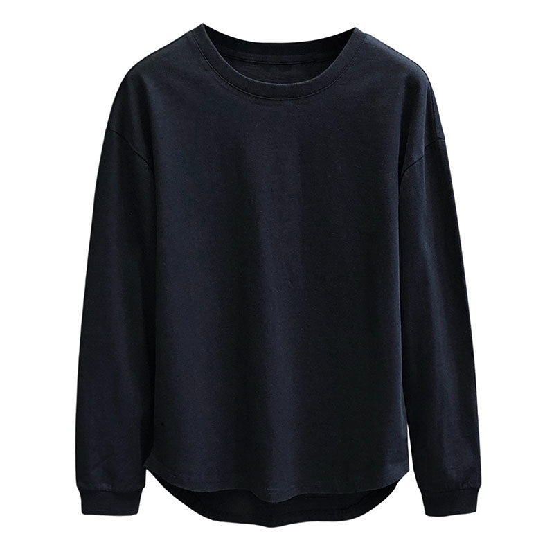 Solid Color Relaxed-Fit Sweater