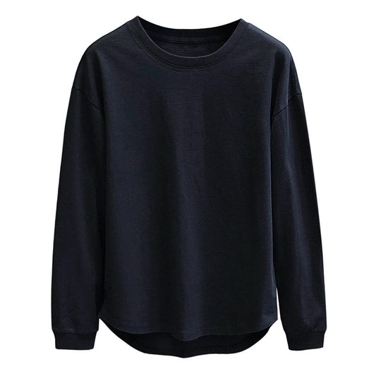 Solid Color Relaxed-Fit Sweater