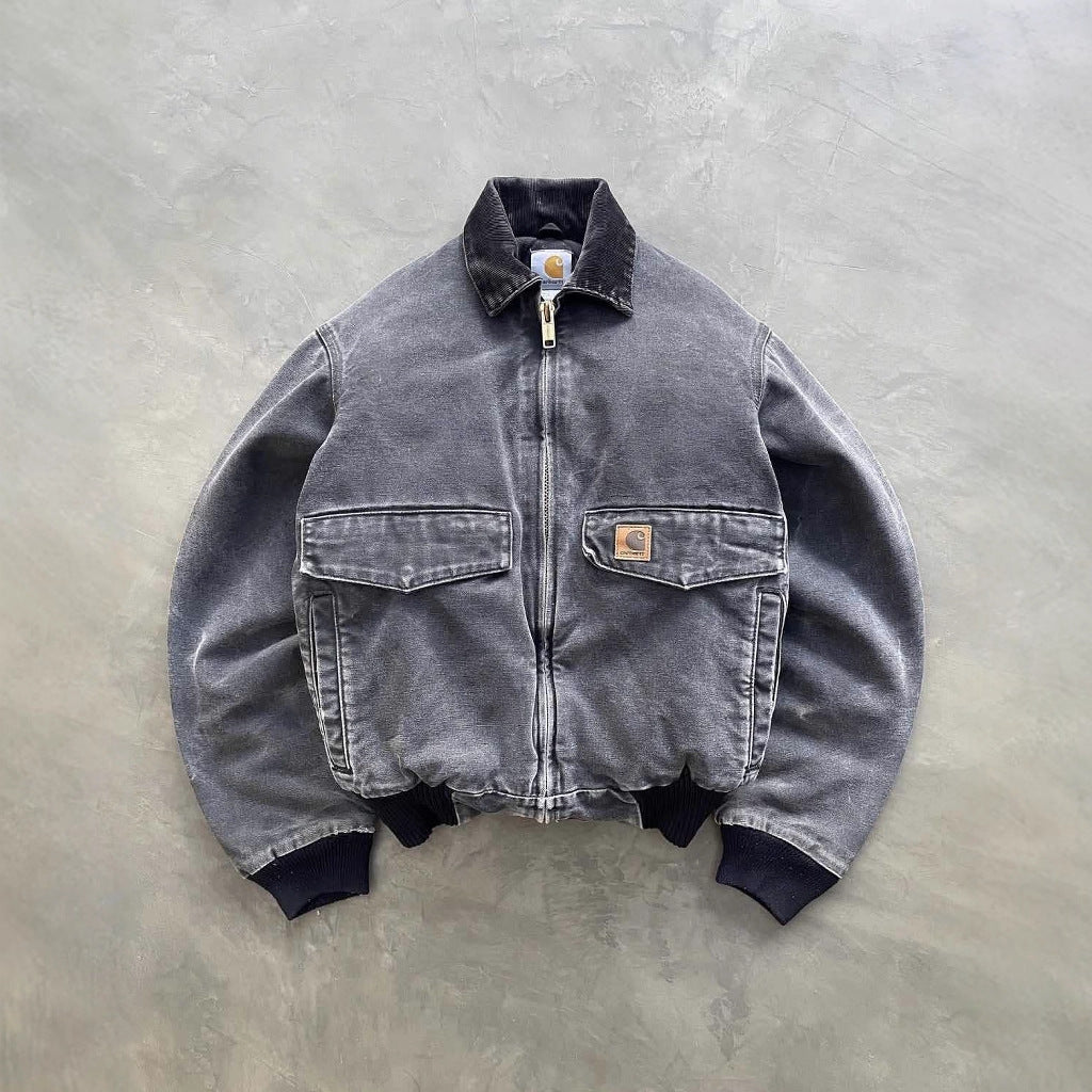 Washed denim jacket