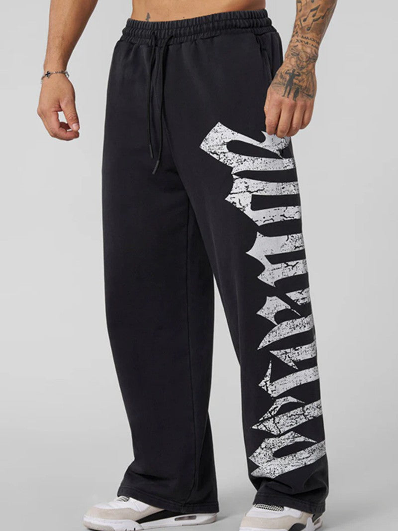 Wide-Leg Athletic Pants