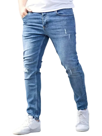 Stretch Tapered Denim Jeans