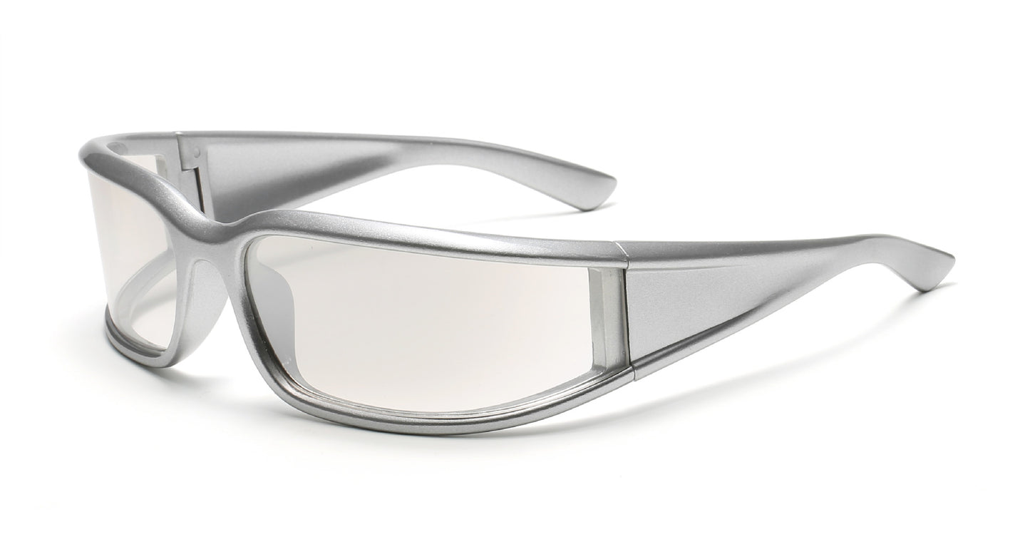 BESSIE Futuristic Shield Sunglasses