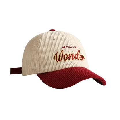Retro Corduroy Baseball Cap