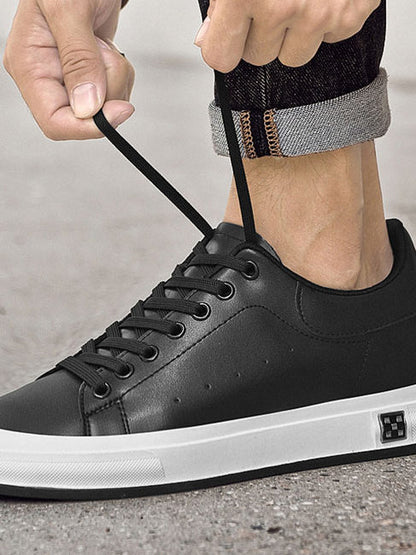 Breathable Leather Mesh Sneakers