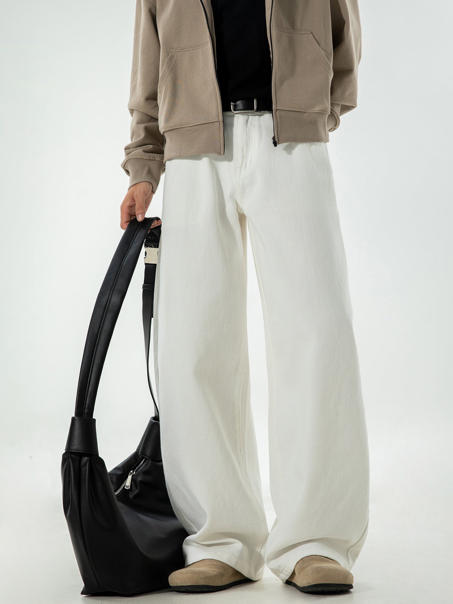 Retro Straight-Leg Denim Pants