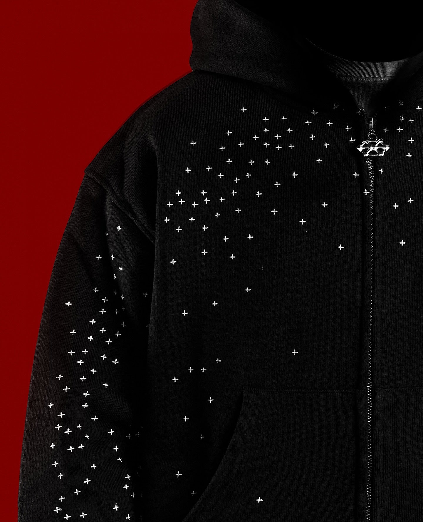 Starry Sky Rhinestone Hoodie