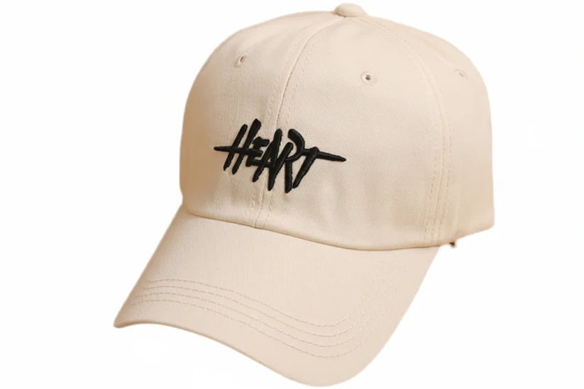 'Heart' Wide Brim Baseball Cap