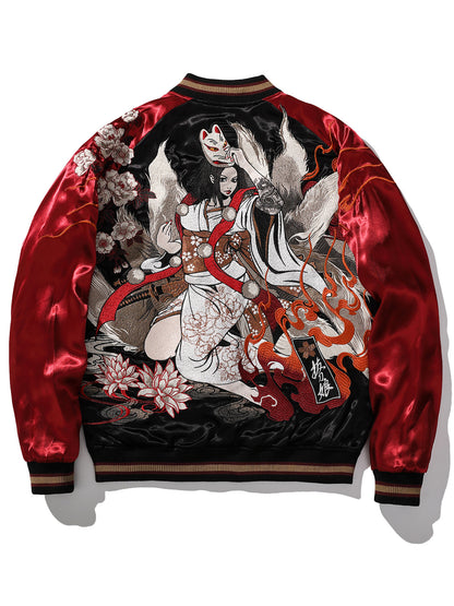 Reversible Nine-Tailed Fox Embroidered Jacket