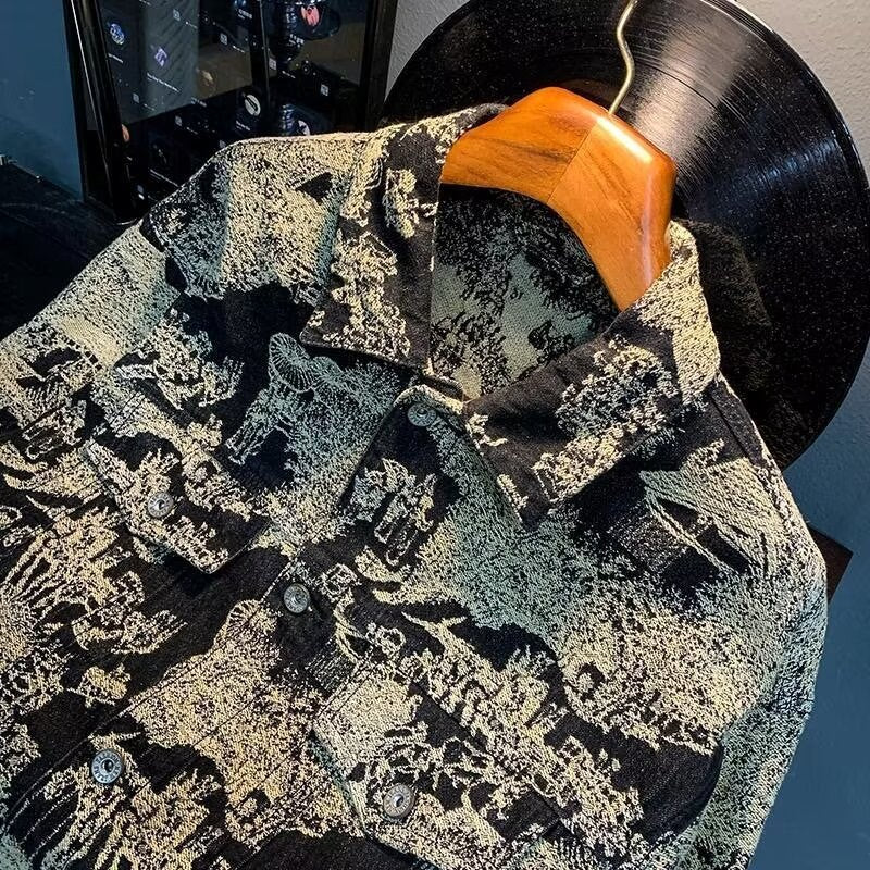 Camouflage Embroidered Denim Jacket