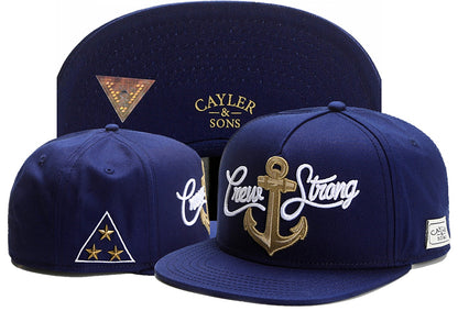 Embroidered Snapback Baseball Cap