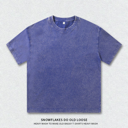 Vintage Washed Heavyweight Cotton T-Shirt