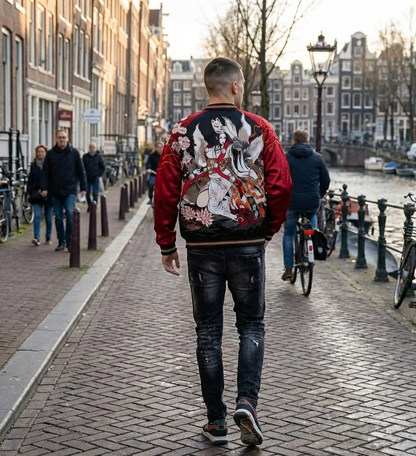 Reversible Nine-Tailed Fox Embroidered Jacket