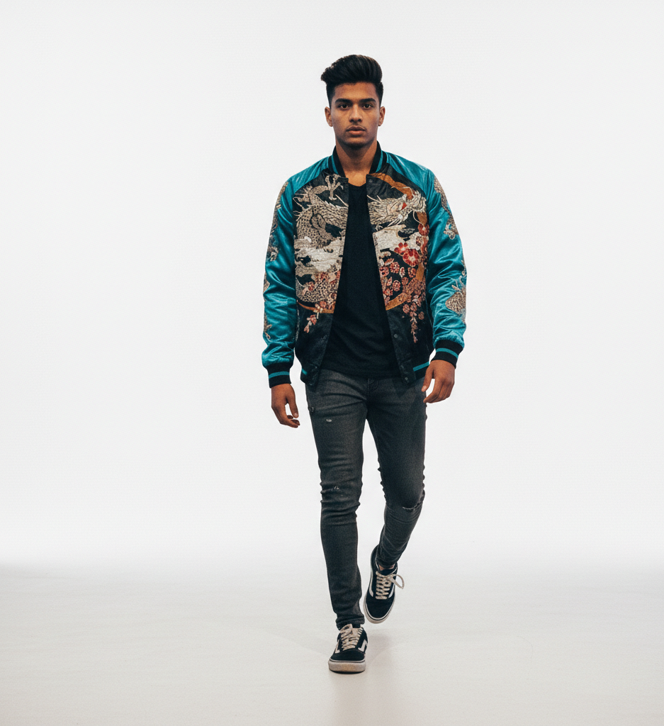 Phoenix & Dragon Embroidered Jacket